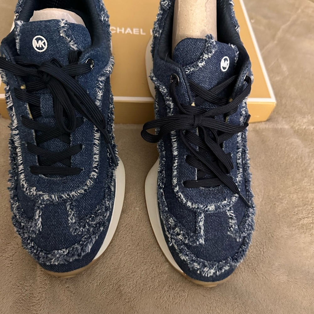 New women Michael Kors Denim Sneakers